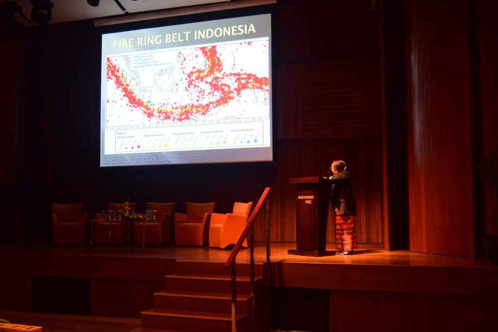 Mrs. Fauziah Djalaloeddin on her presentation about Indonesian ring belt